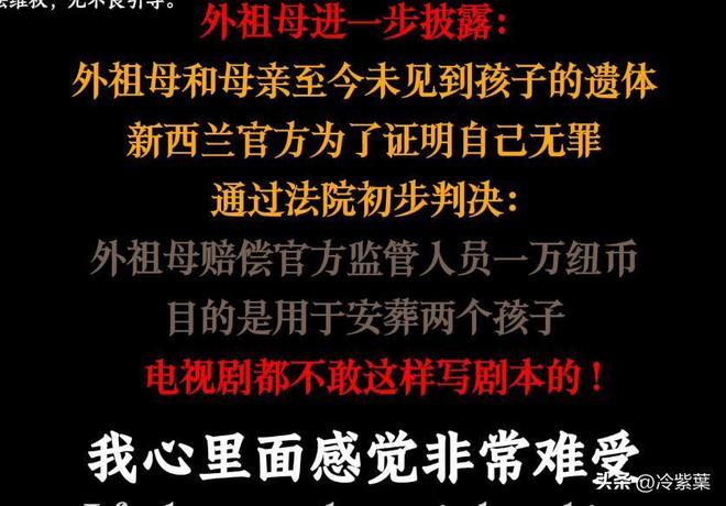 新西兰老太曝OT部门黑幕2孙被打死4名中国儿童遭强制提取DNA(图6)